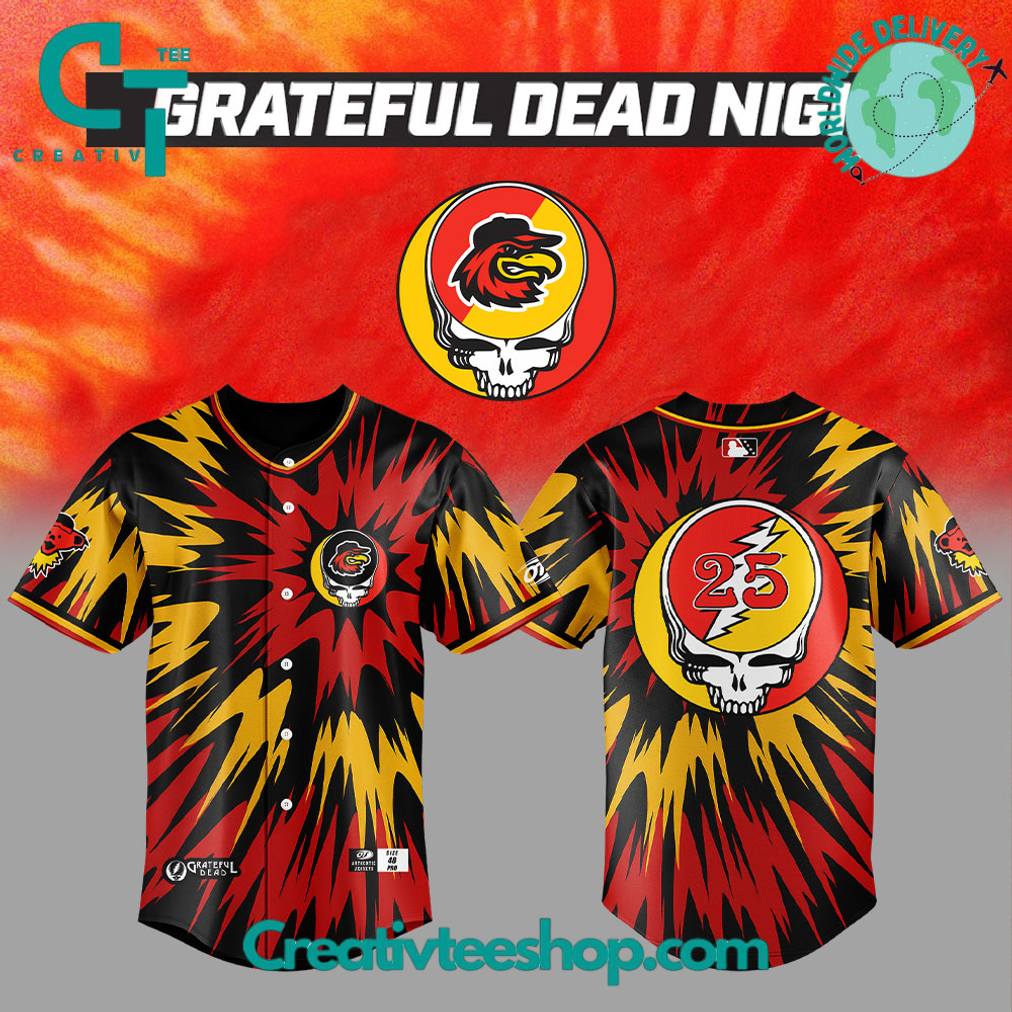 Rochester Red Wings x Grateful Dead Special Baseball Jersey