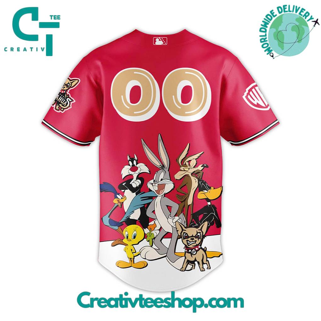 El Paso Chihuahuas x Looney Tunes Custom Baseball Jersey