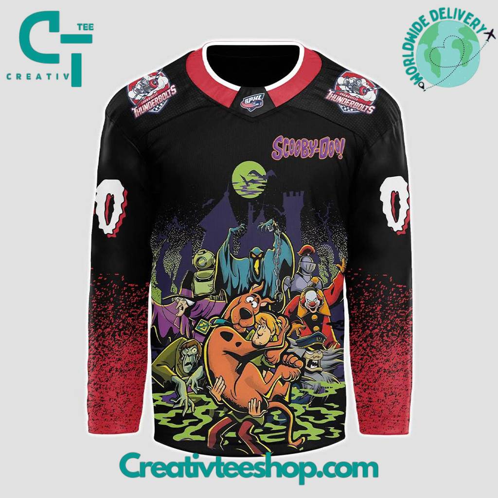 Evansville Thunderbolts x Scooby-Doo Night 2025 Custom Hockey Jersey