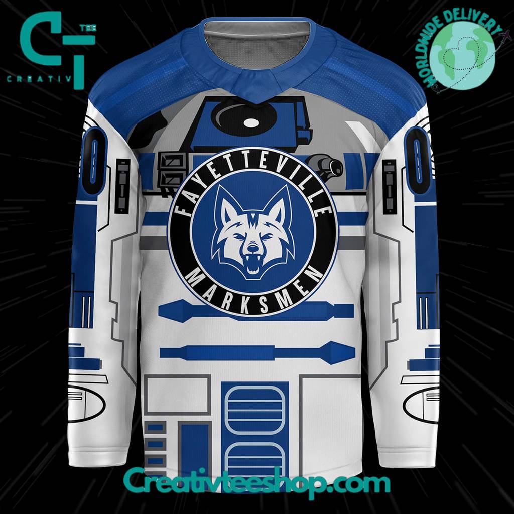 Fayetteville Marksmen x Star Wars Special White Hockey Jersey