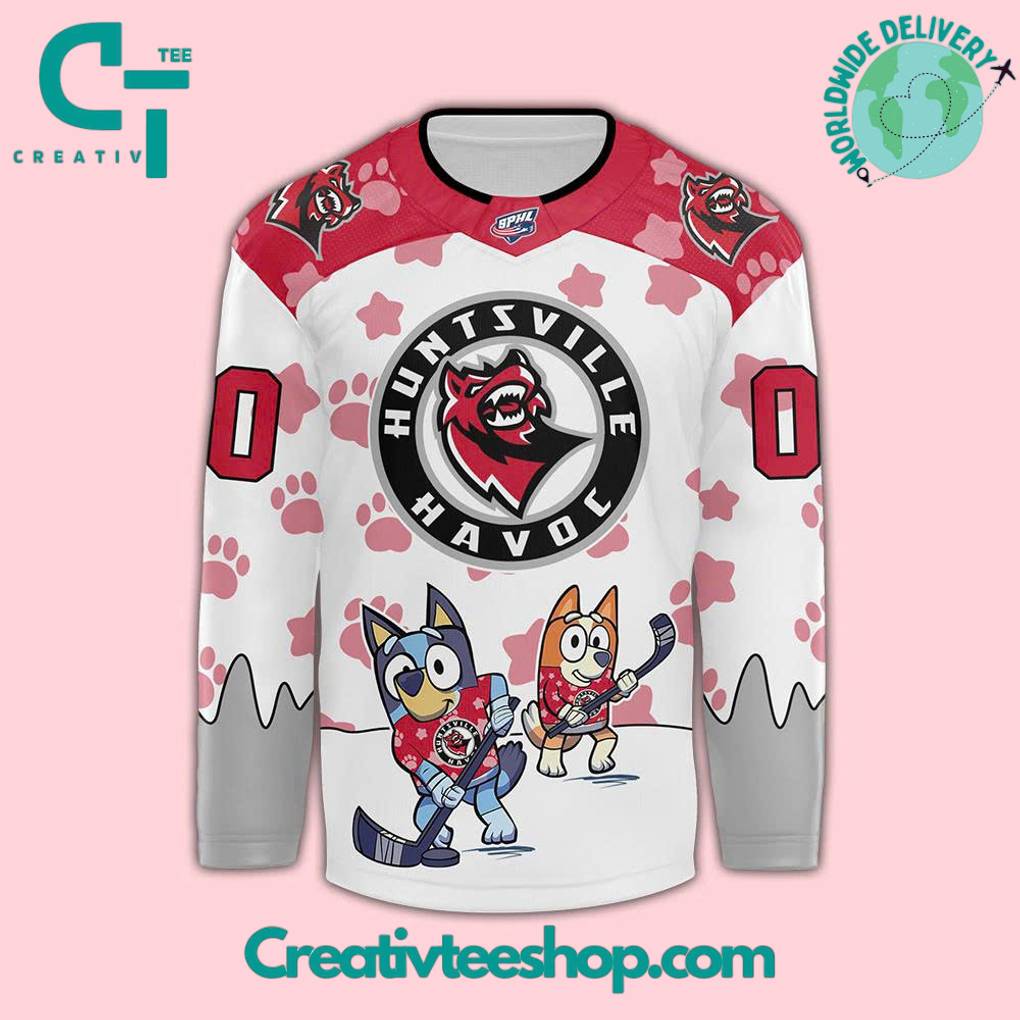 Huntsville Havoc x Bluey Day 2025 Hockey Jersey
