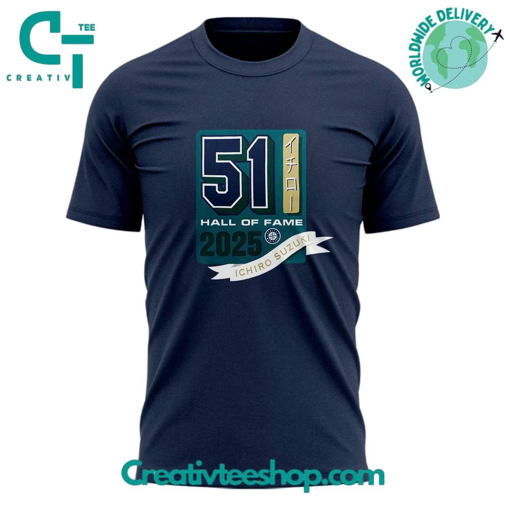 Ichiro Suzuki 2025 HOF TShirt  Limited Edition