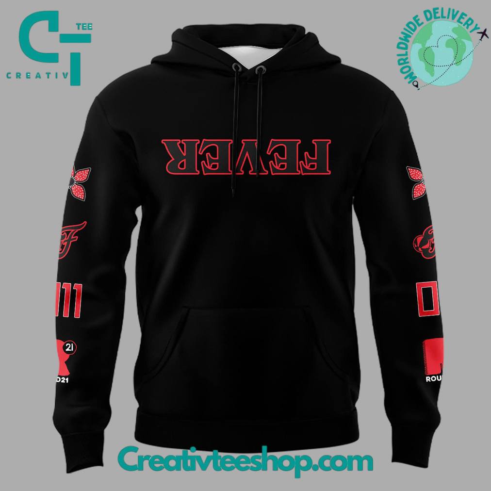 Indiana Fever #22 Clark x Stranger Things Personalized Hoodie