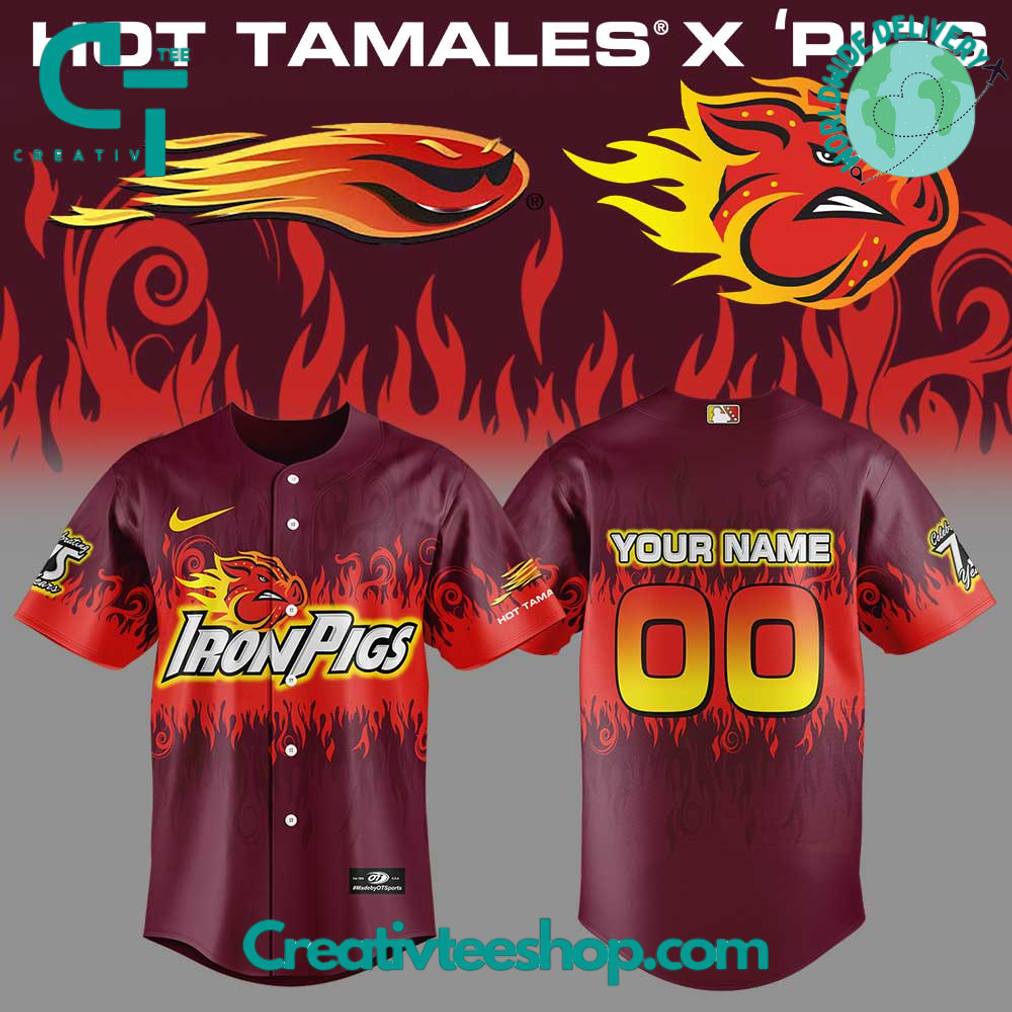 Lehigh Valley IronPigs x Hot Tamales Custom Jersey