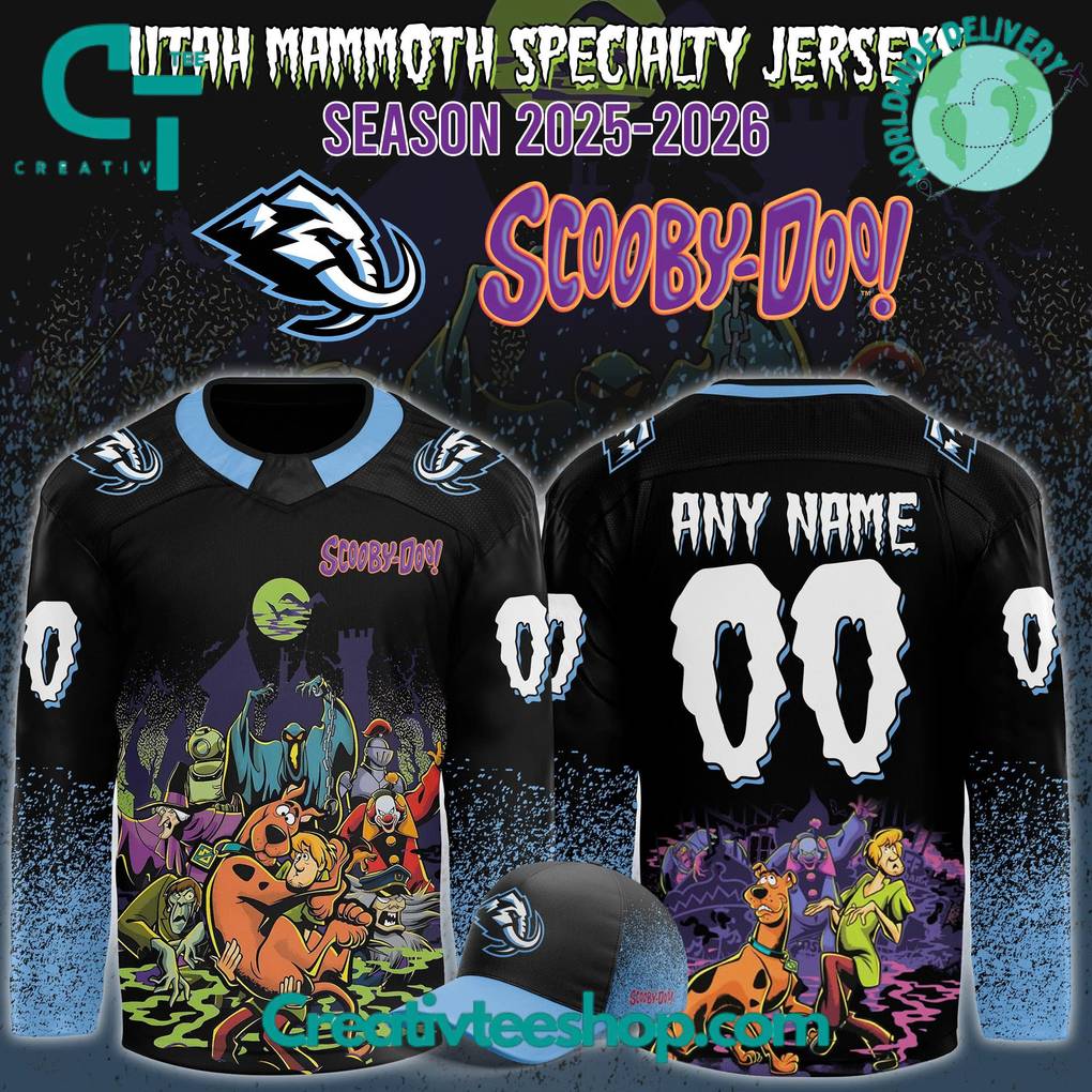 Utah Mammoth x ScooByDoo Night 2025 Custom Hockey Jersey