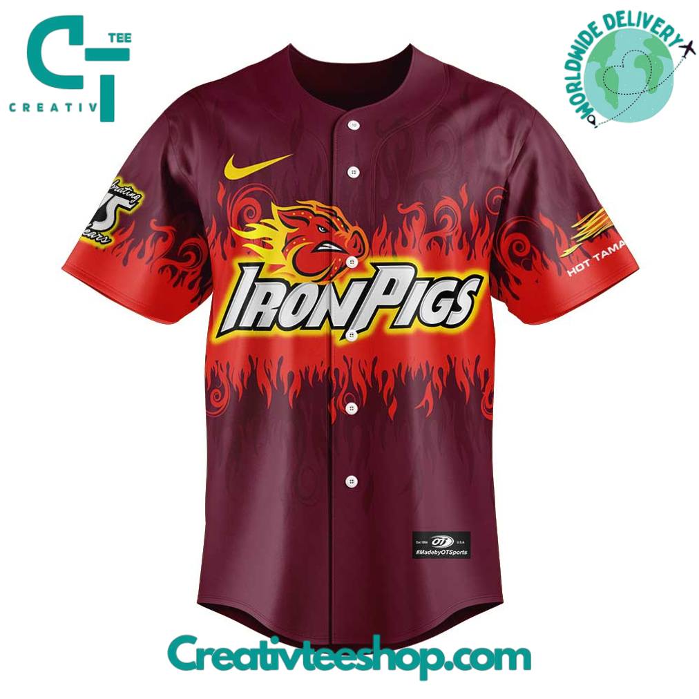 Lehigh Valley IronPigs x Hot Tamales Custom Jersey