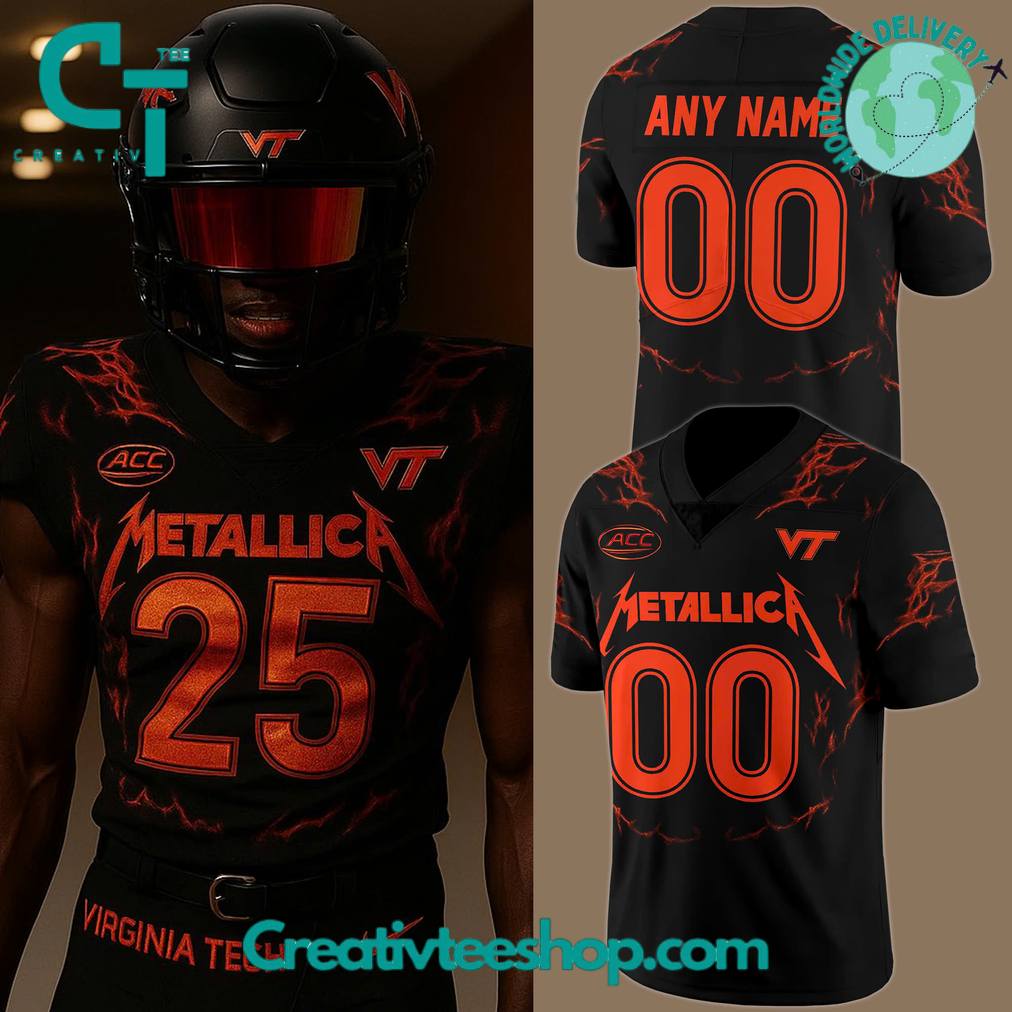 Virginia Tech Football x Metallica 2025 Football Jersey
