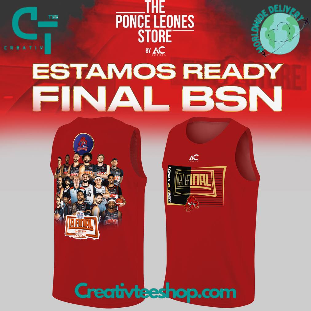 Leones de Ponce BSN Final Special Red Basketball Jersey
