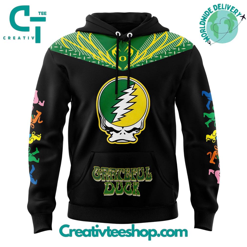 Oregon Ducks x Grateful Dead Day Special Hoodie