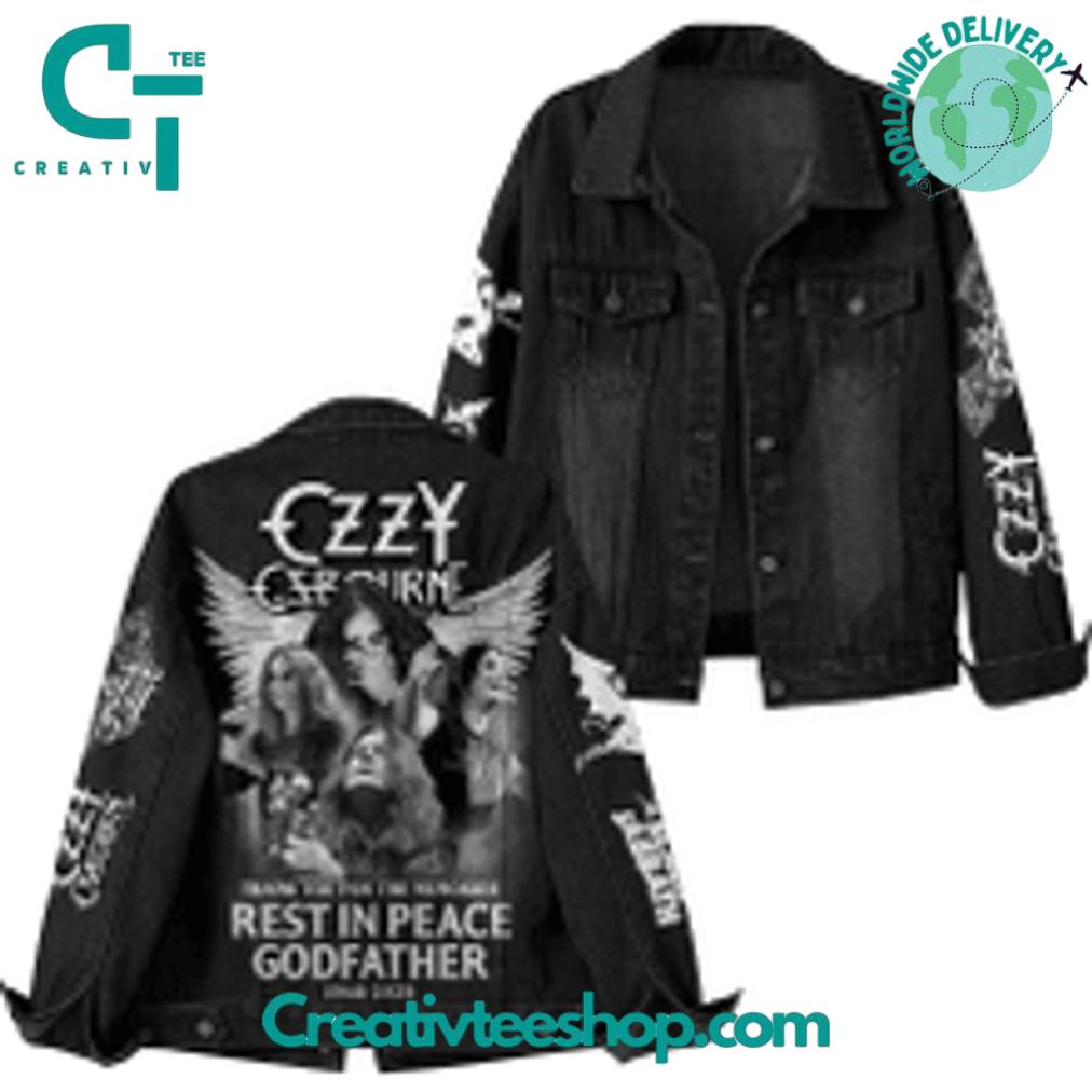 Ozzy Osbourne “Rest in Peace Godfather” Denim Jacket