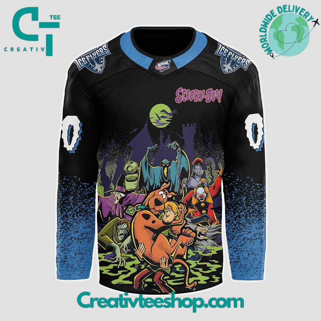 Pensacola Ice Flyers x Scooby-Doo Night 2025 Custom Hockey Jersey