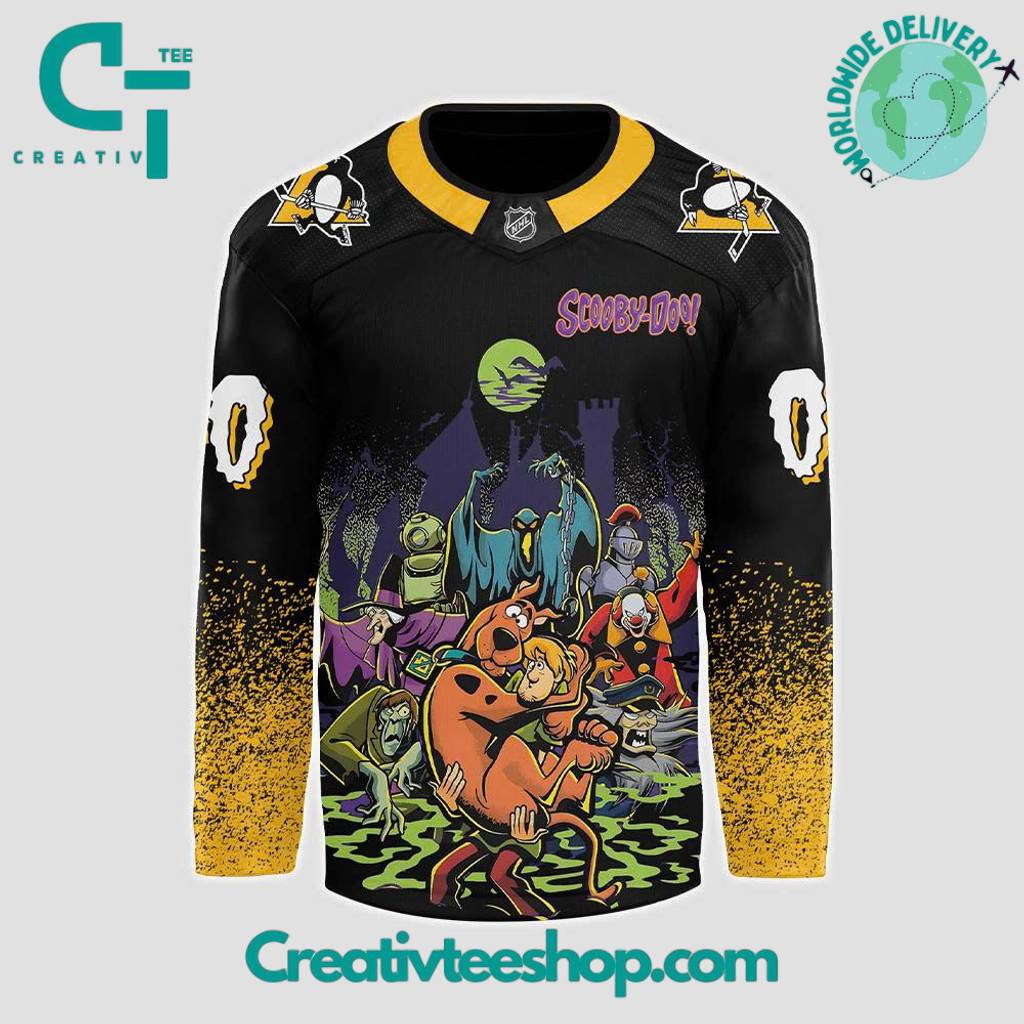 Pittsburgh Penguins x Scooby-Doo Night 2025 Custom Hockey Jersey