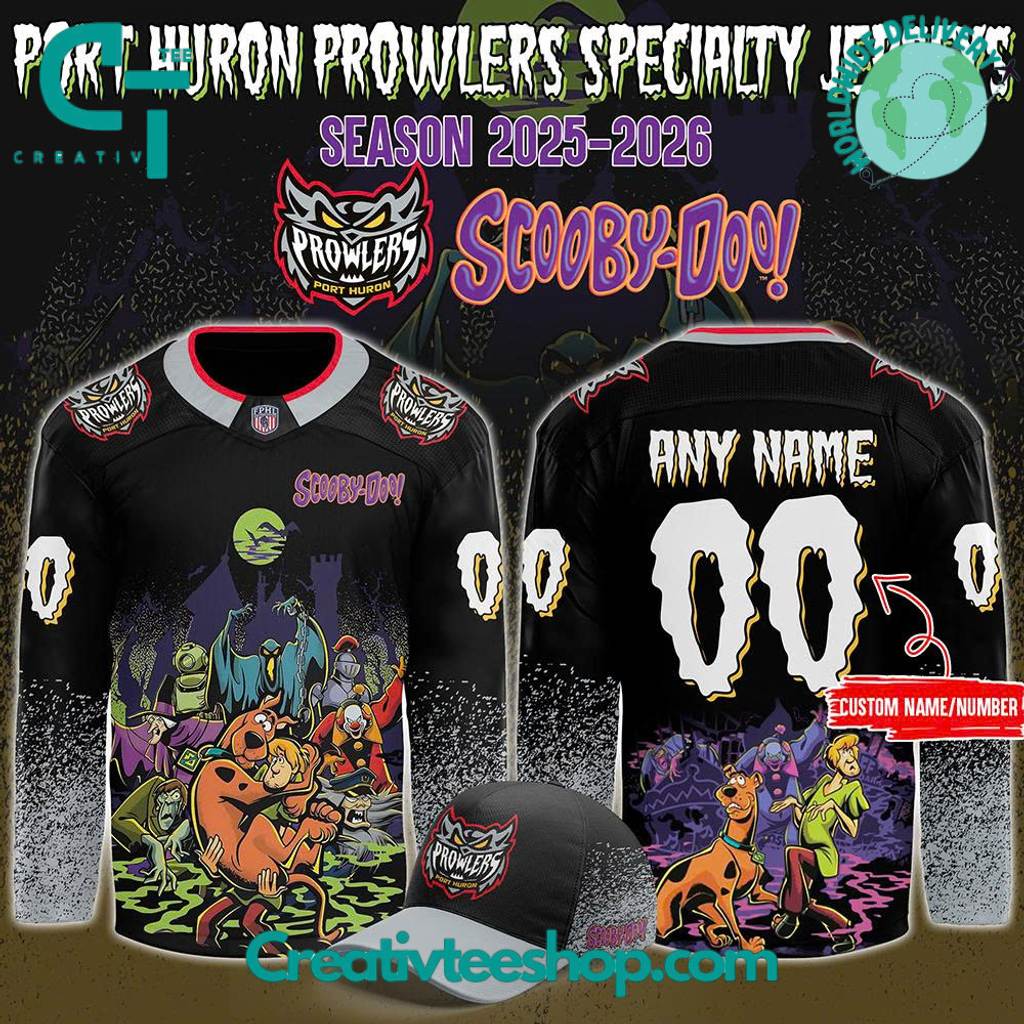 Port Huron Prowlers x Scooby-Doo Night 2025 Custom Hockey Jersey