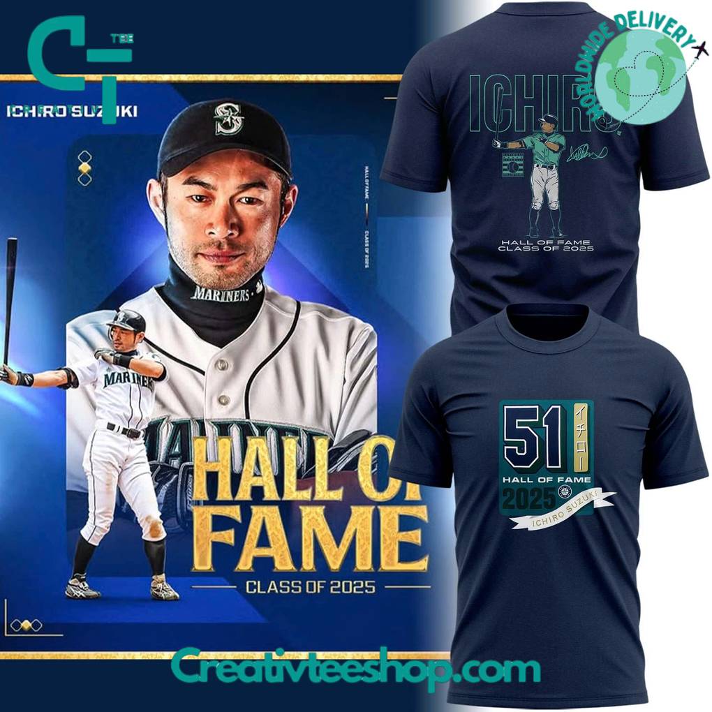 Ichiro Suzuki 2025 HOF TShirt  Limited Edition
