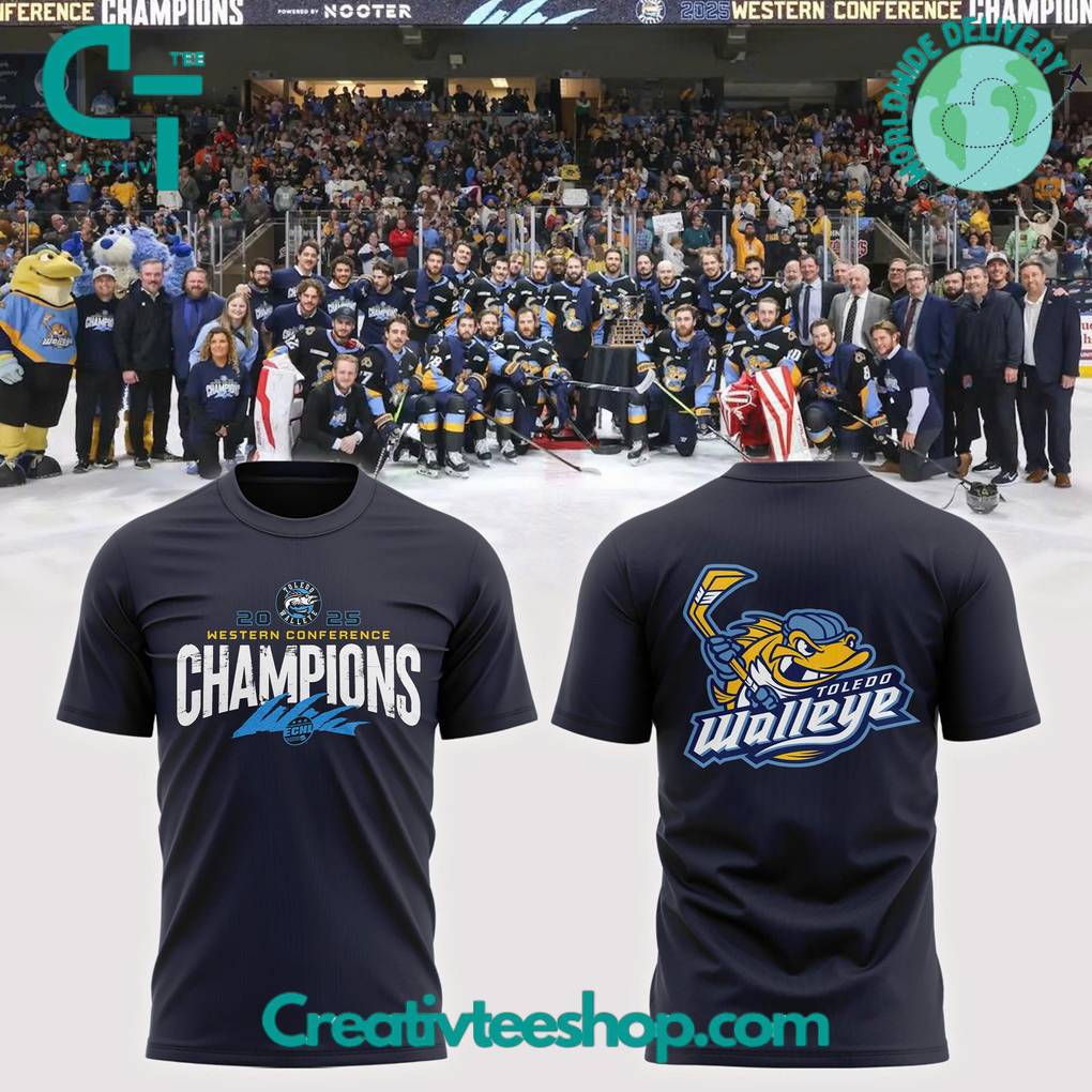 Toledo Walleye Western Conference 2025 Champions Shirt
