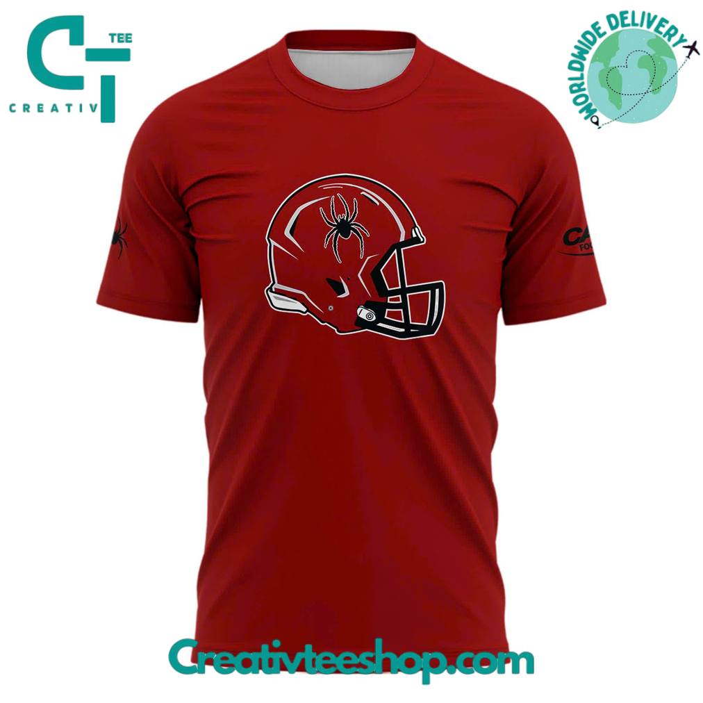 Richmond Spiders Special New Uniform Wordmark Helmet Logo Tee