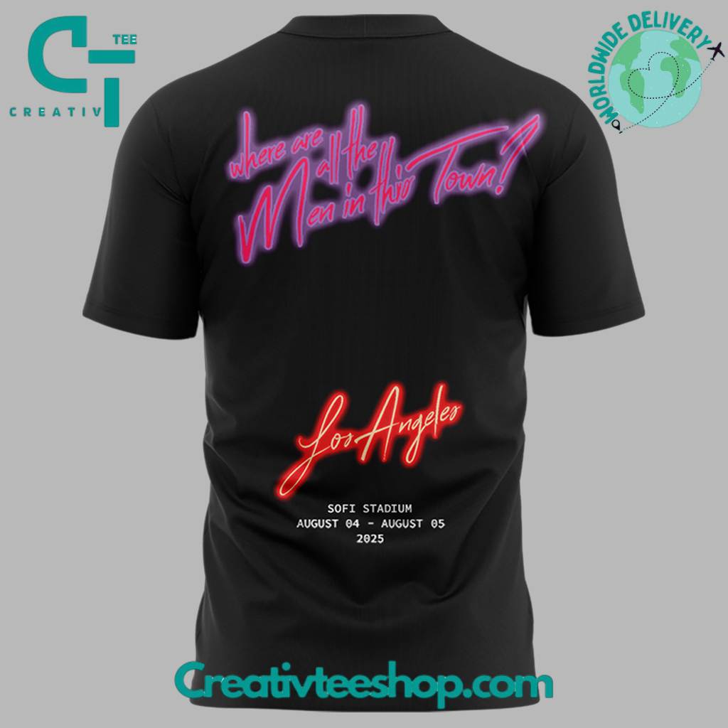 Shakira Las Mujeres Ya No Lloran World Tour 2025 “Men In This Town” Special Tee