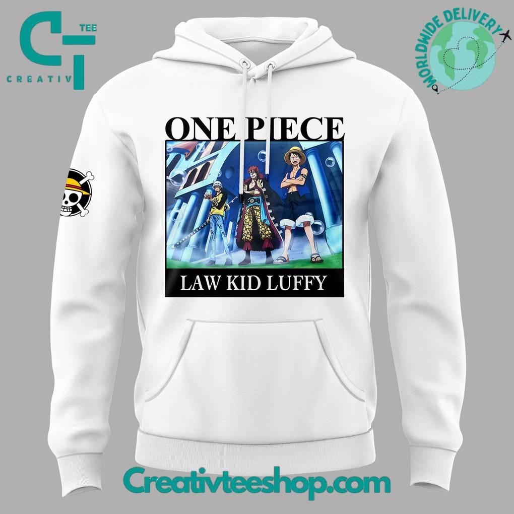 Tom Brady One Piece Law Kid Luffy Special White Hoodie
