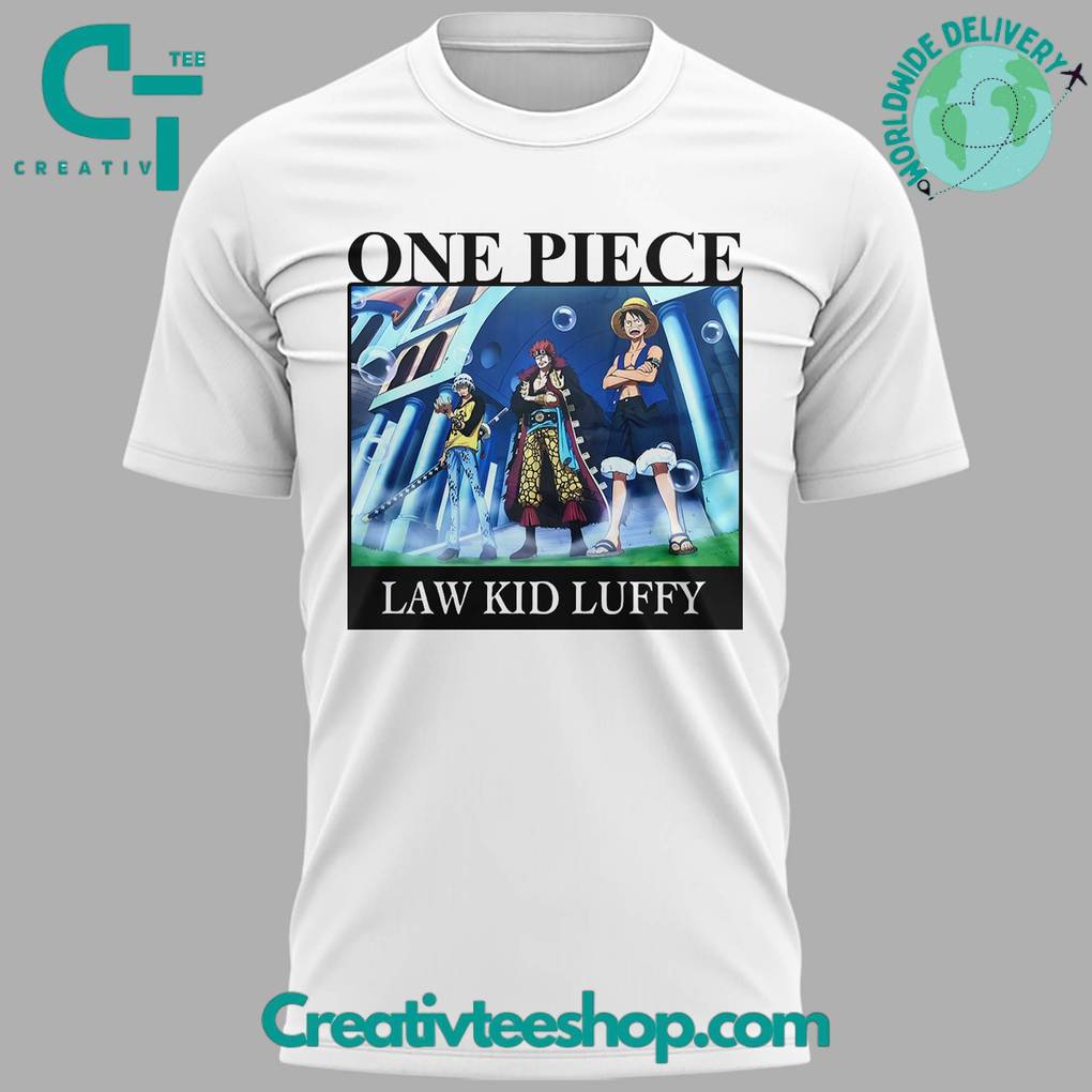 Tom Brady One Piece Law Kid Luffy Special White Tee