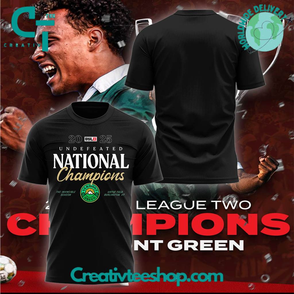 Vermont Green FC Undefeated National Champions Shirt
