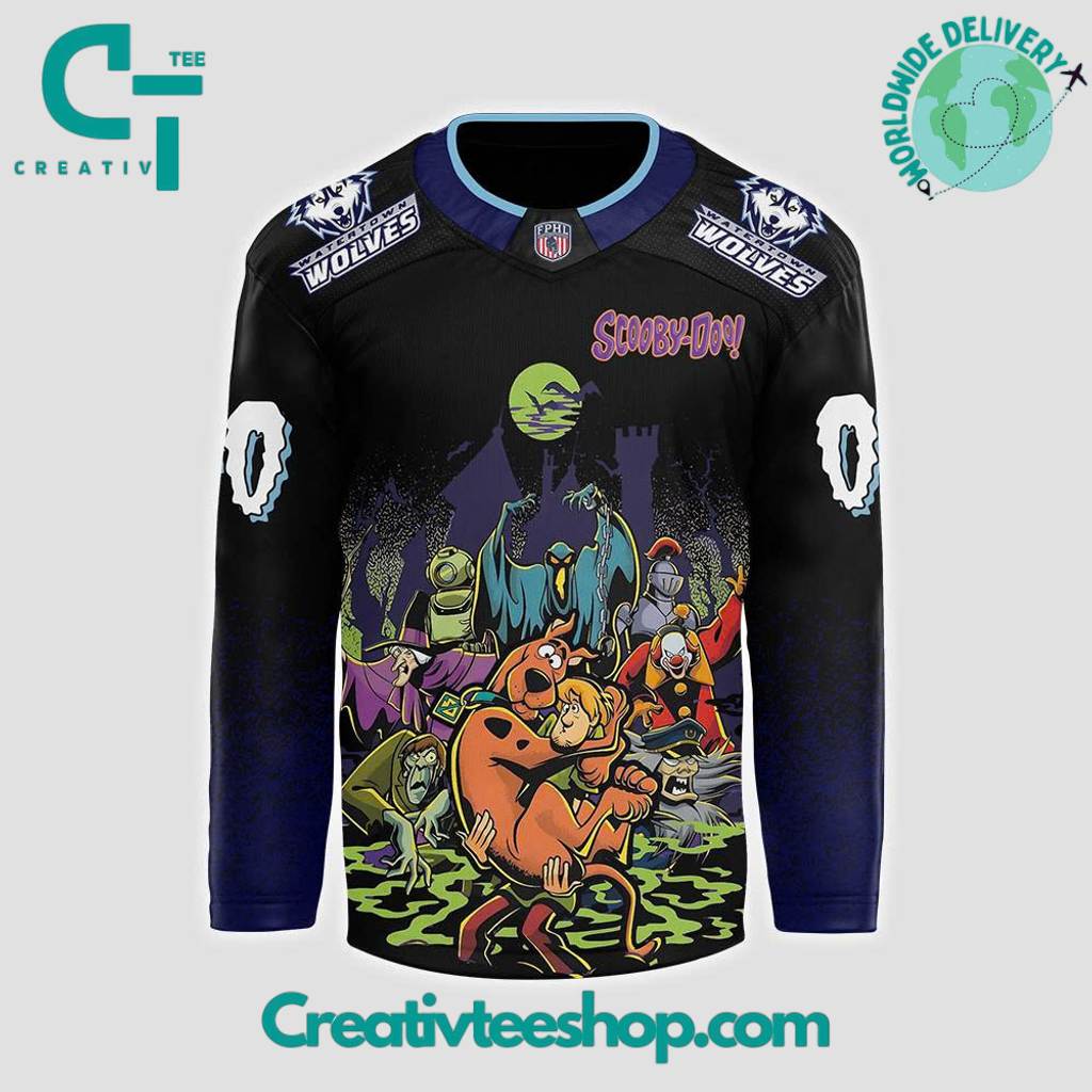 Watertown Wolves x Scooby-Doo Night 2025 Custom Hockey Jersey