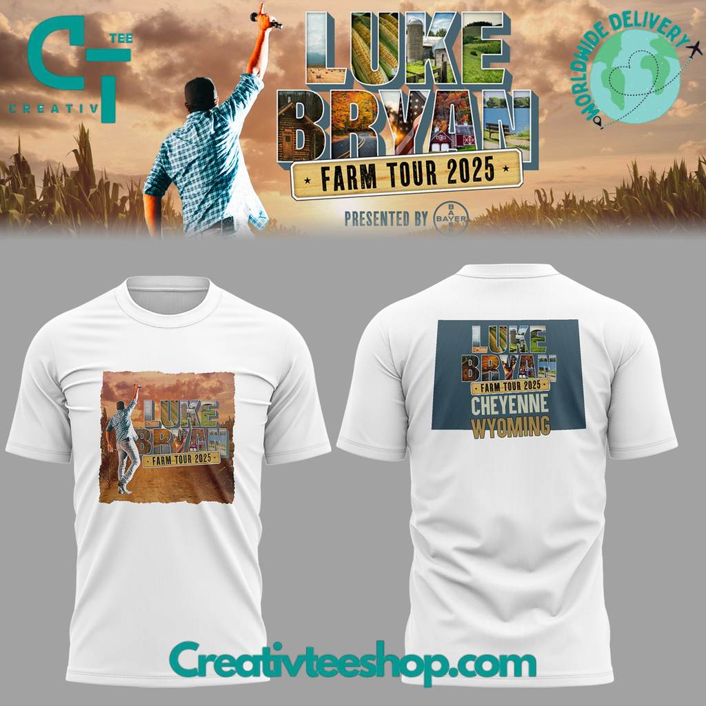 Luke Bryan Farm Tour 2025 In Cheyenne Limited Edition Shirt
