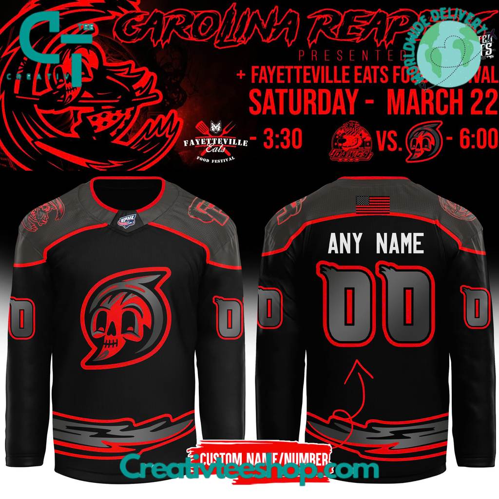 Fayetteville Marksmen x Carolina Reapers Custom Hockey Jersey