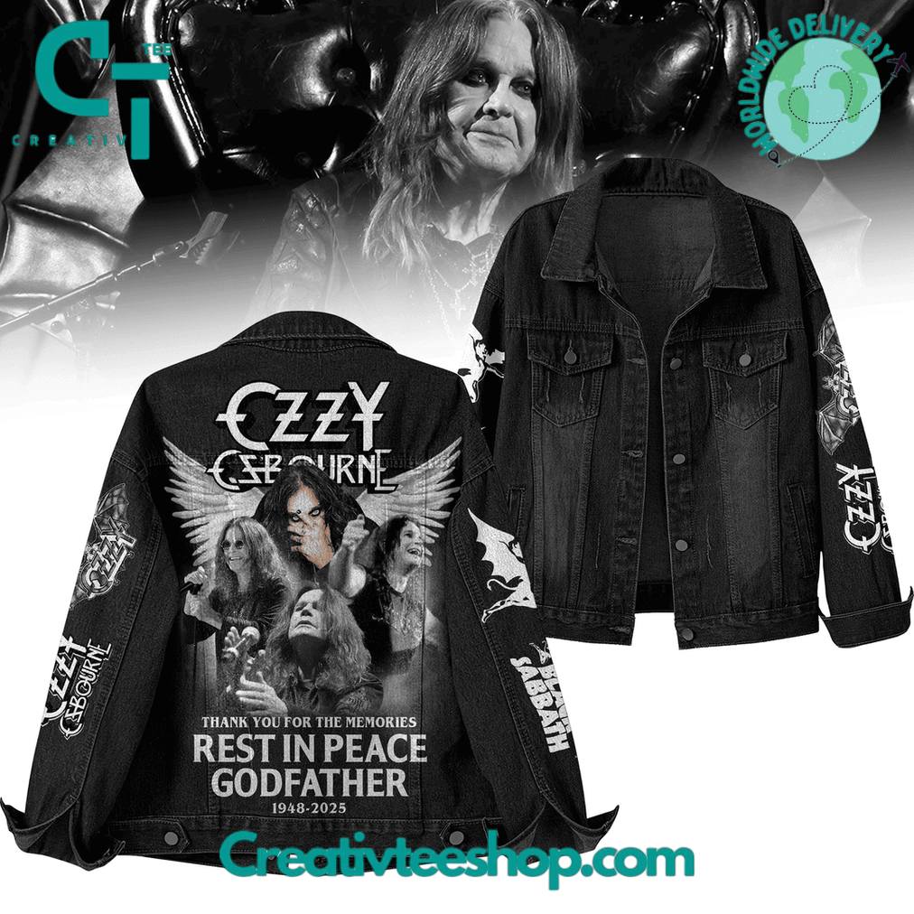 Ozzy Osbourne “Rest in Peace Godfather” Denim Jacket