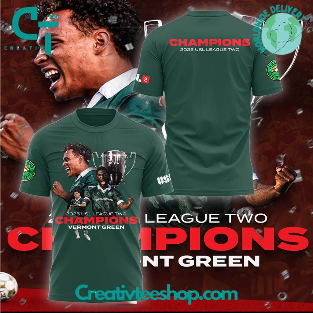 Vermont Green FC Undefeated National Champions Shirt