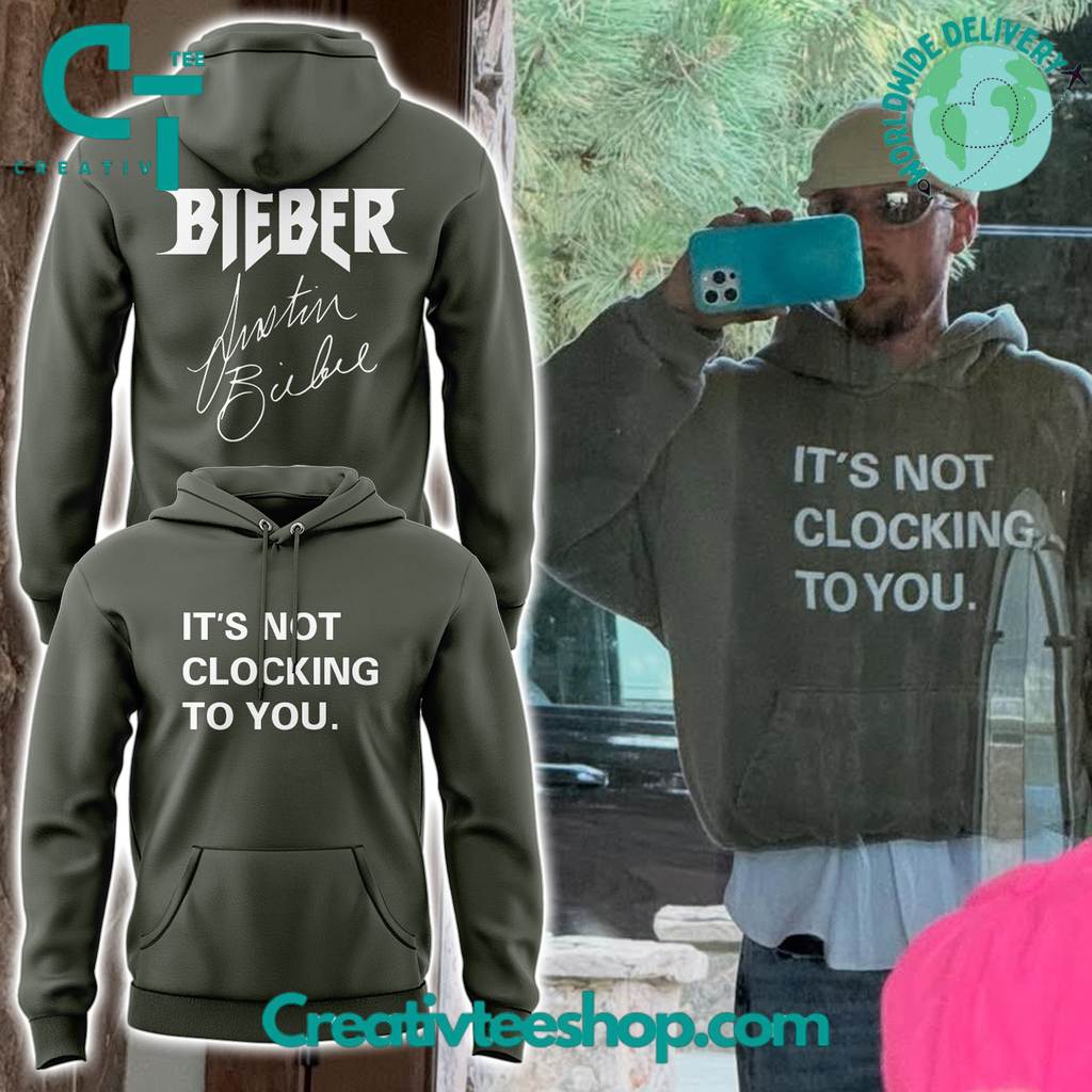 Justin Bieber “It’s Not Clocking to You” Special Grey Hoodie