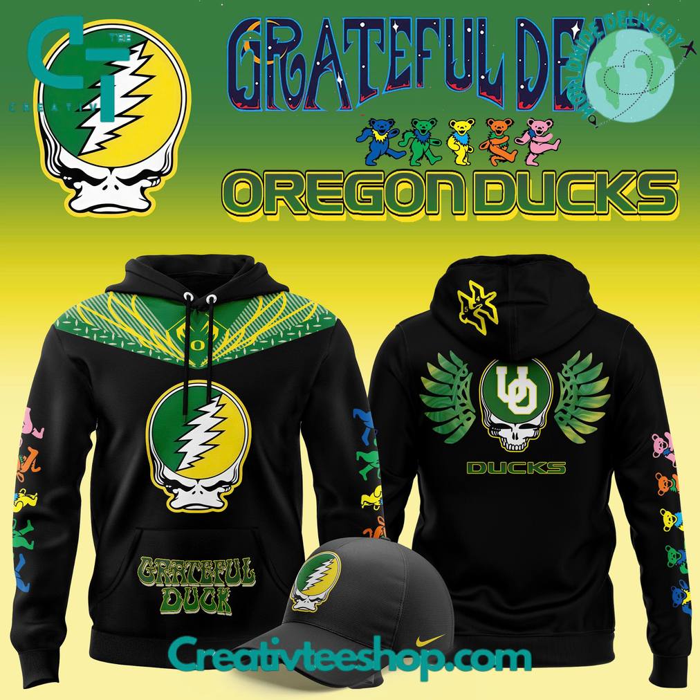 Oregon Ducks x Grateful Dead Day Special Hoodie