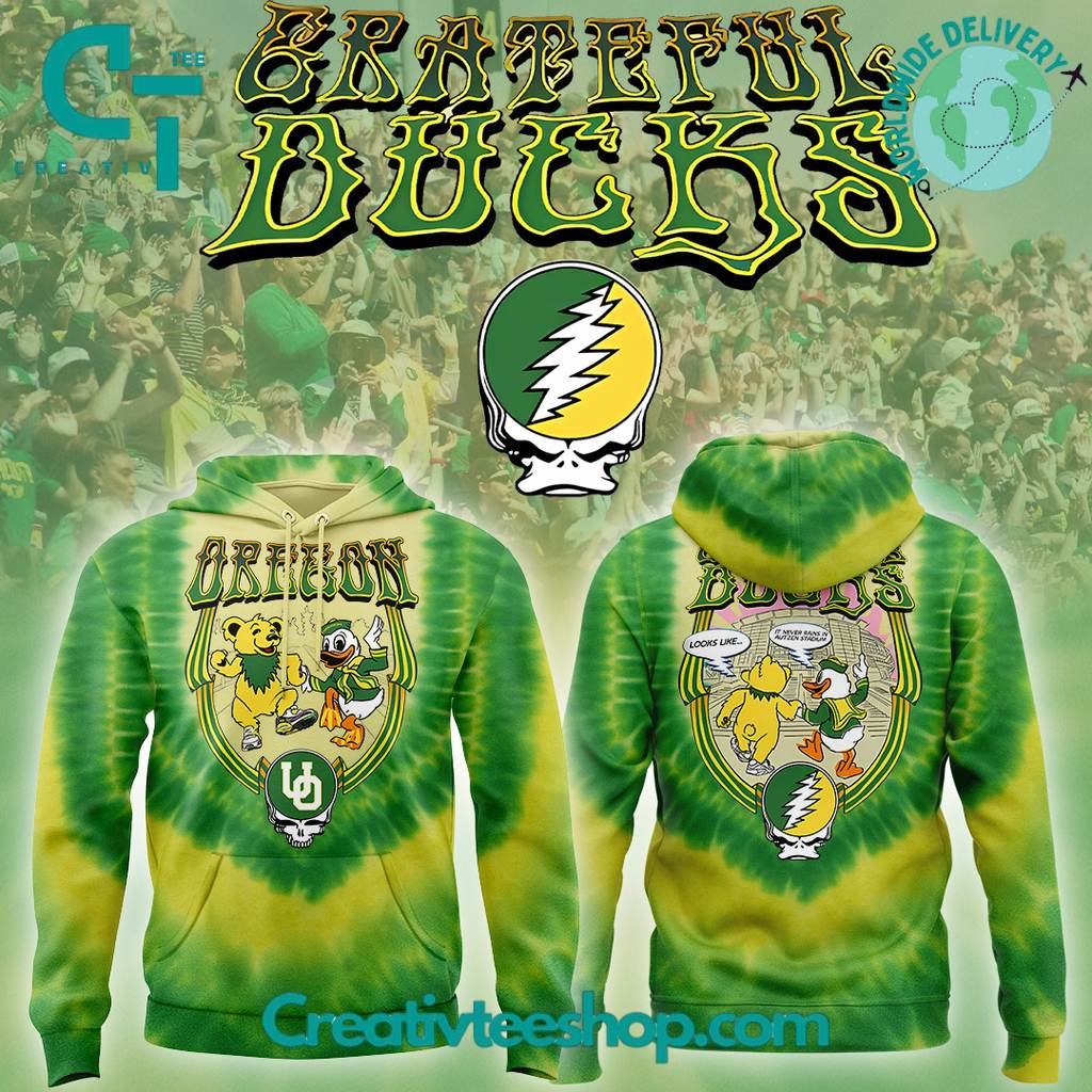 Oregon Ducks Special Edition Grateful Ducks Hoodie