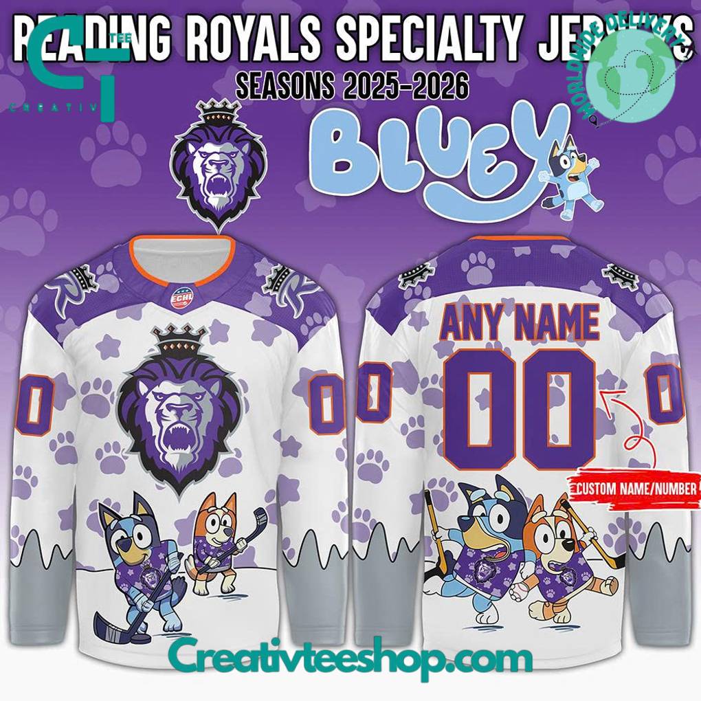Reading Royals x Bluey Day 2025 Hockey Jersey
