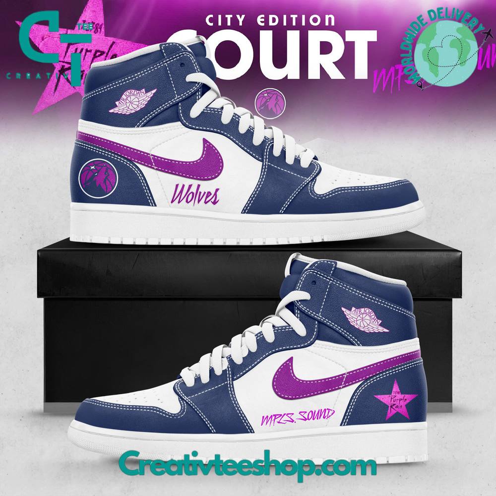 Minnesota Timberwolves 2025 City Edition Court Air Jordan 1 Sneaker