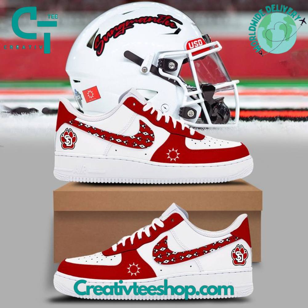 South Dakota Coyotes Native American Heritage Helmet Logo Air Force 1 Sneaker
