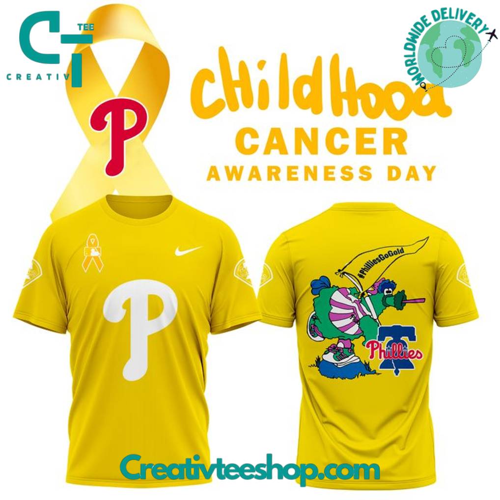 Philadelphia Phillies x Childhood Cancer Awareness Day 2025 Special Tee