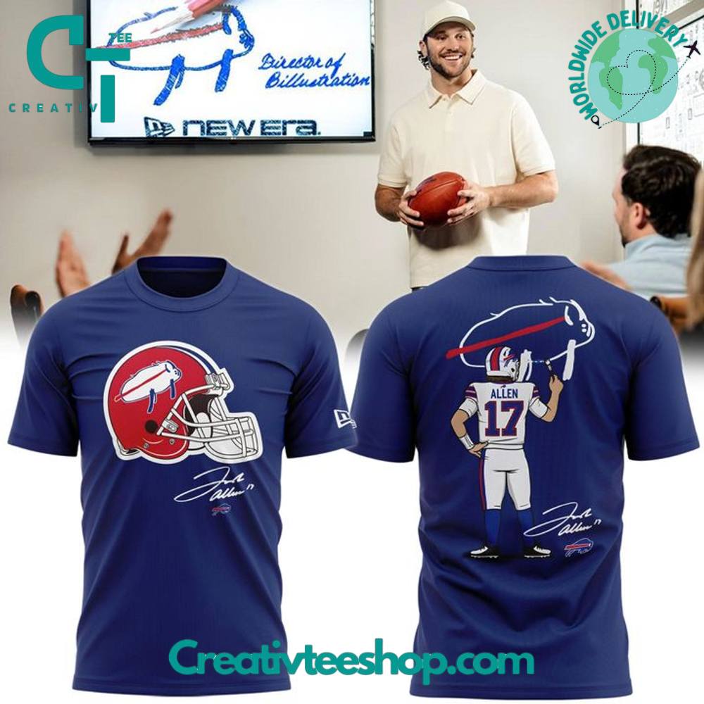Bills Josh Allen Billustration Special T-Shirt