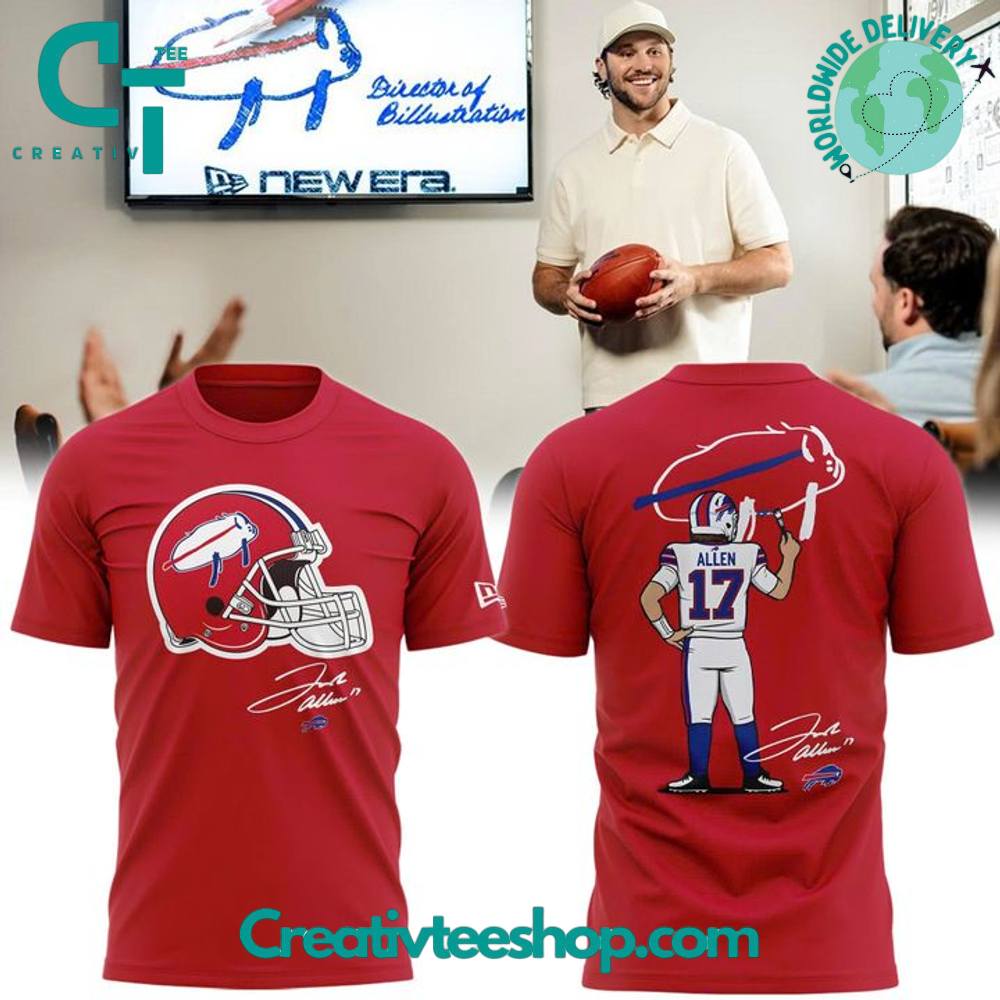 Bills Josh Allen Billustration Special T-Shirt