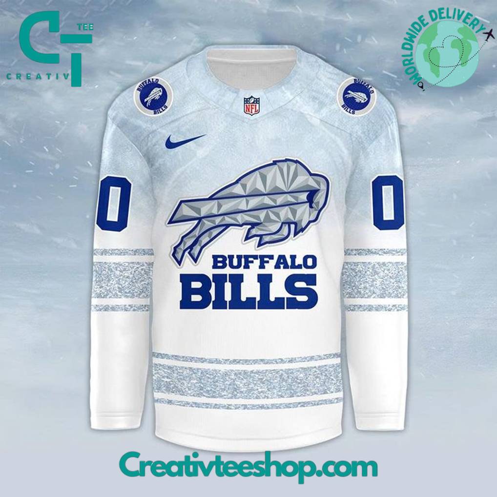 Buffalo Bills Rivalries Cold Front Custom Hockey Jersey