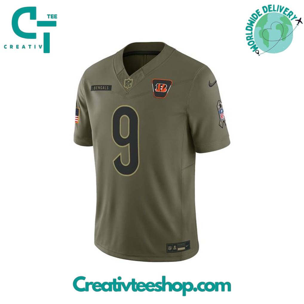 Cincinnati Bengals 2025 Salute to Service Limited Edition Camo Football Jersey