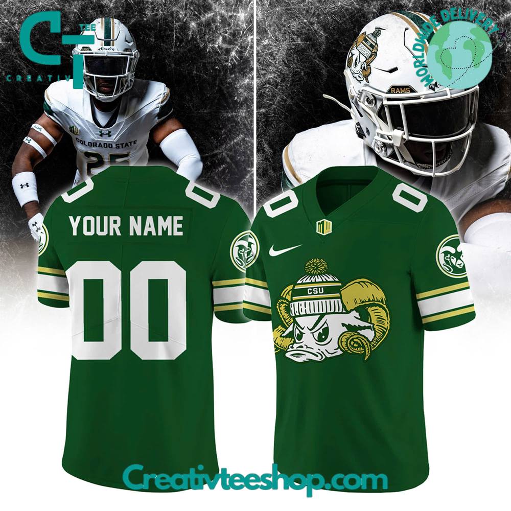 Colorado State Rams SNOW DAYS Custom Football Jersey