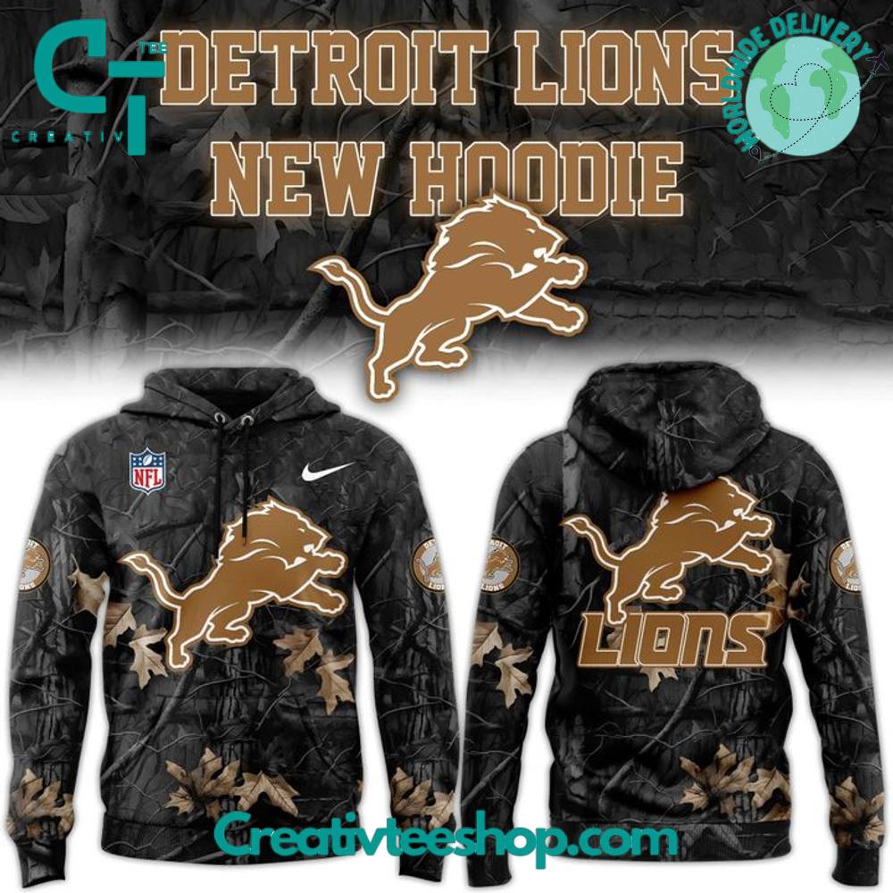 Detroit Lions New Camo 2025-2026 Hoodie