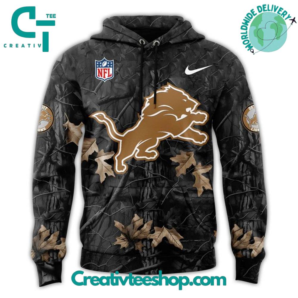 Detroit Lions New Camo 2025-2026 Hoodie