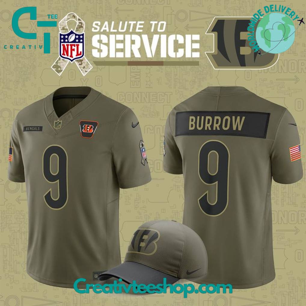 Cincinnati Bengals 2025 Salute to Service Limited Edition Camo Football Jersey Cincinnati Bengals 2025 Salute to Service Limited Edition Camo Football Jersey