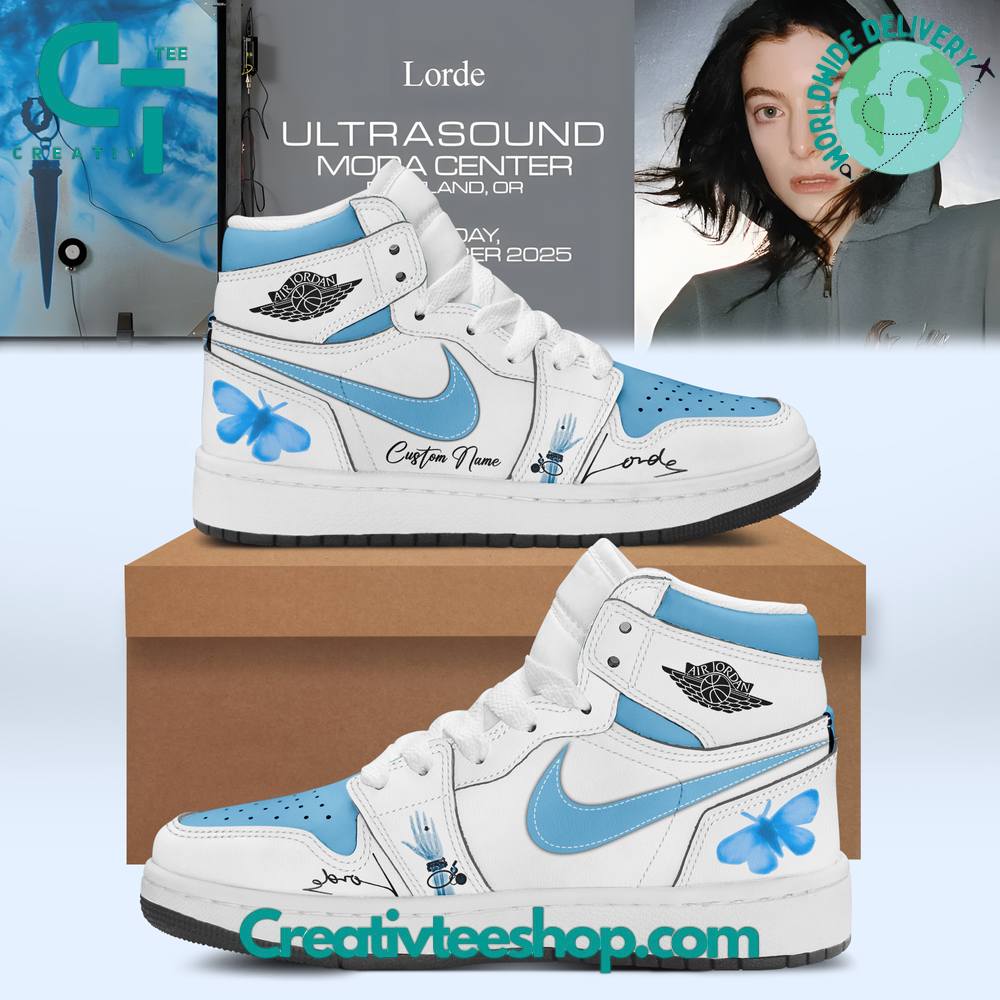 Lorde Ultrasound World Tour Custom Air Jordan 1 Sneaker