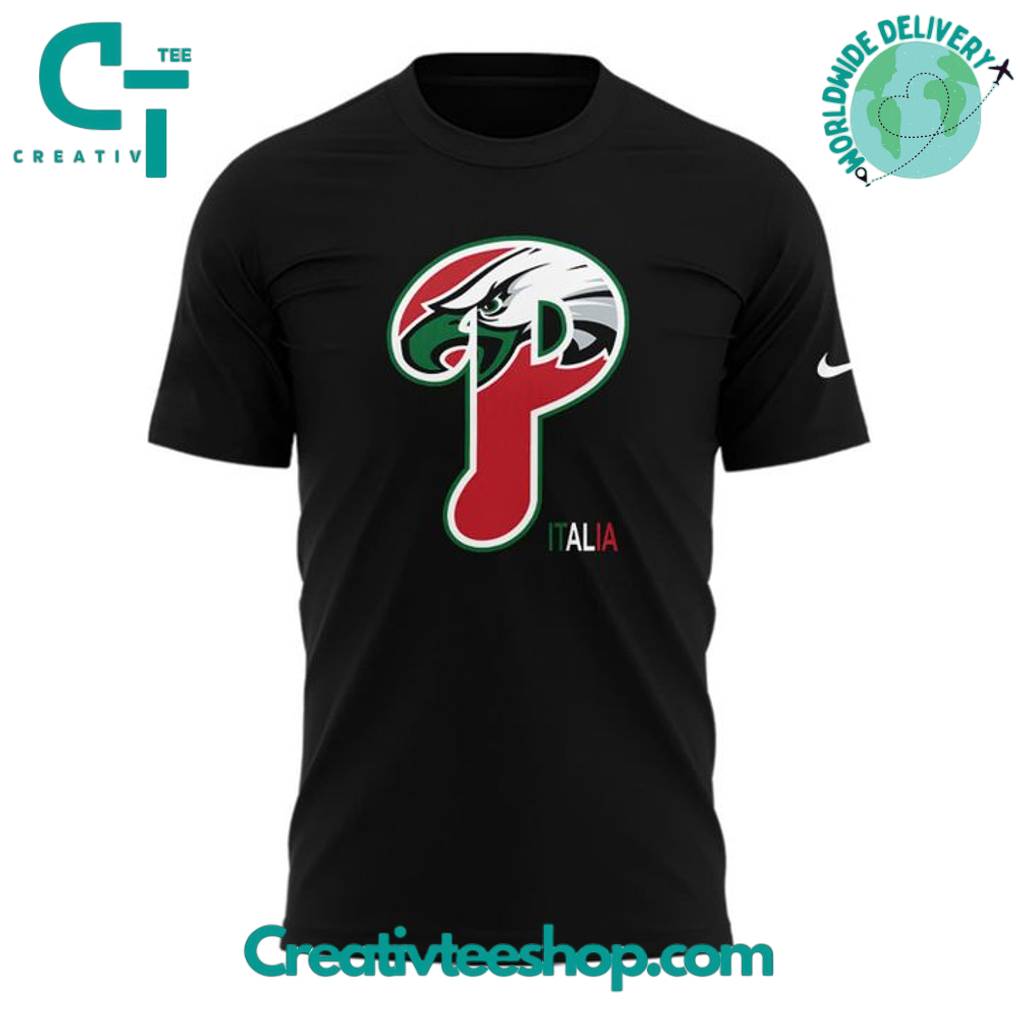 Eagles x Phillies Special Black T-Shirt