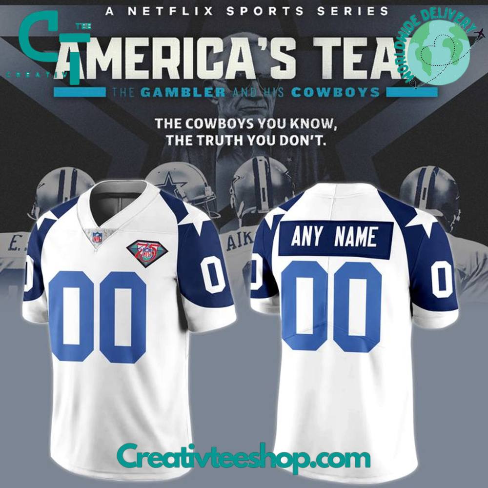 Dallas Cowboys Americas Team 1996 Throwback Retired Player Football Jersey Dallas Cowboys Americas Team 1996 Throwback Retired Player Football Jersey