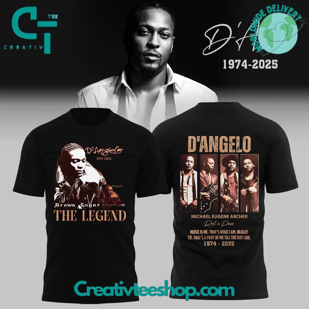 Legendary RB singer DAngelo  Rest in Peace T-Shirt