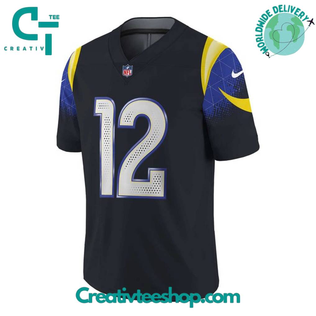 Los Angeles Rams 2025 Rivalries Custom Football Jersey