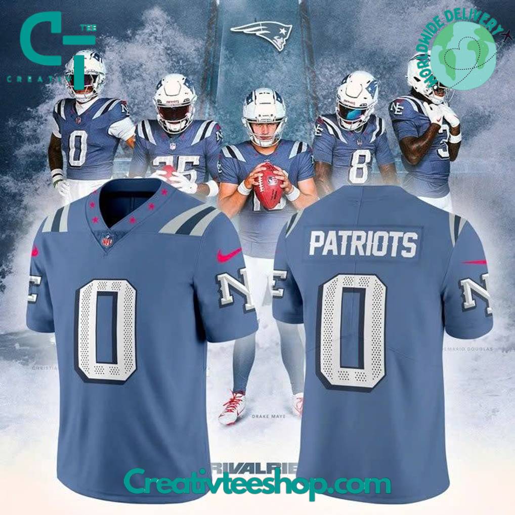 New England Patriots Rivalries NorEaster Custom Football Jersey New England Patriots Rivalries NorEaster Custom Football Jersey
